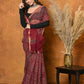 Very Much Indian Pure Kota Cotton Handblock Printed Saree - Red | Swadesiicart