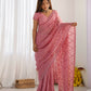 Vamsee Padma Pink Crunchy Satin Saree - Swadesiicart