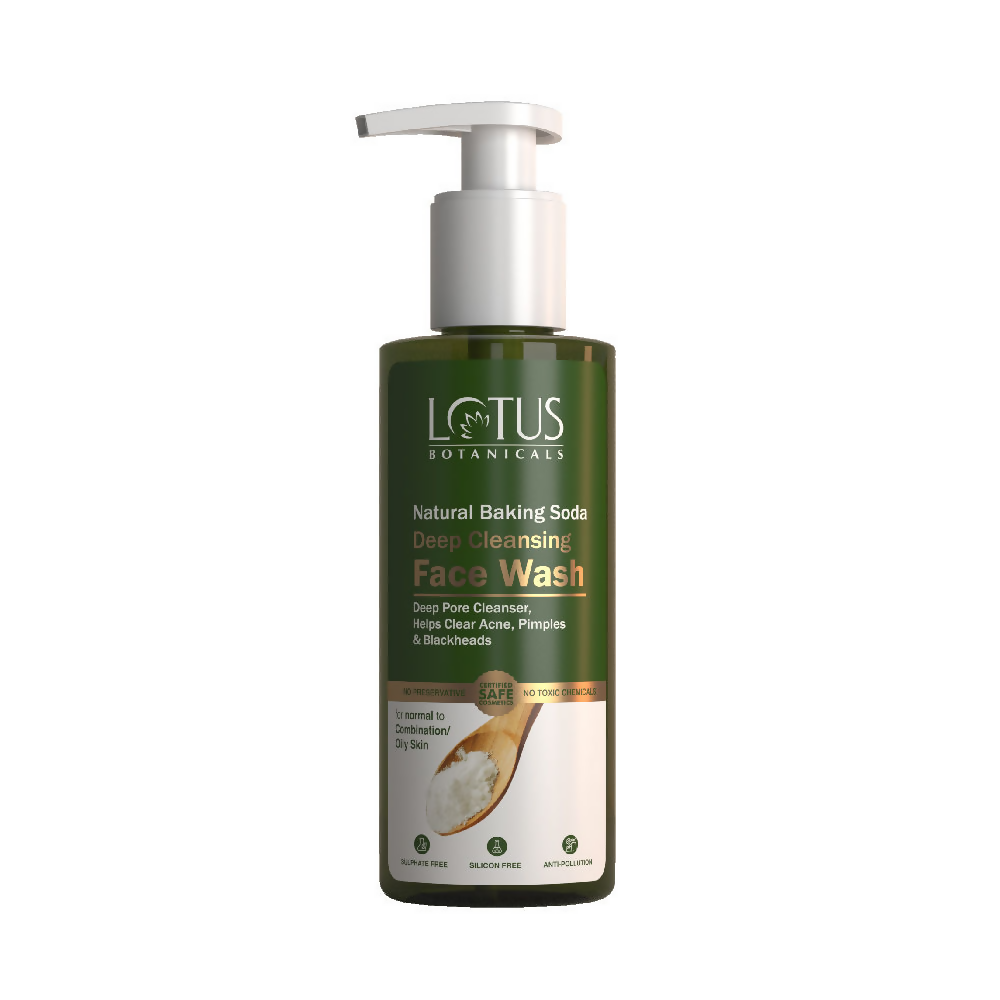 Lotus Botanicals Natural Baking Soda Deep Cleansing Face Wash - Limited Time Offer - Swadesiicart