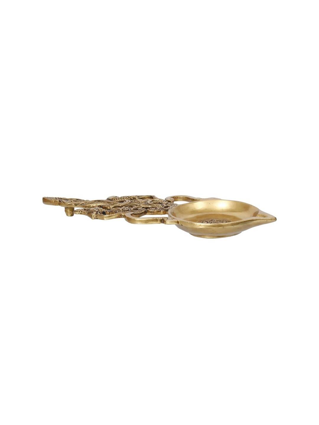 eCraftIndia Gold-Toned Carved Diya | Swadesiicart
