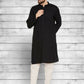 Even Apparels Pure Cotton Black Kurta - Black | Swadesiicart