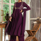 Janasya Purple Georgette Embroidered Kurta,Bottom & Dupatta | Swadesiicart