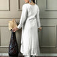 White Viscose chanderi Stitched Suit With Dupatta - Tanisha | Swadesiicart