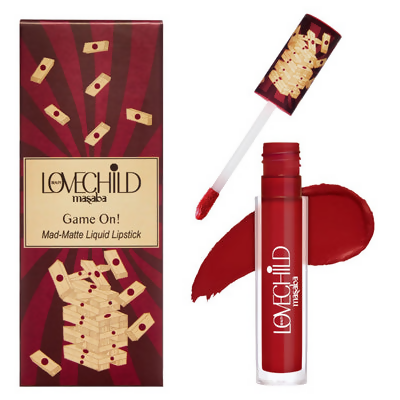 LoveChild By Masaba Gupta Take A DareTransfer-proof Blood Red Maroon Liquid Lipstick | Swadesiicart