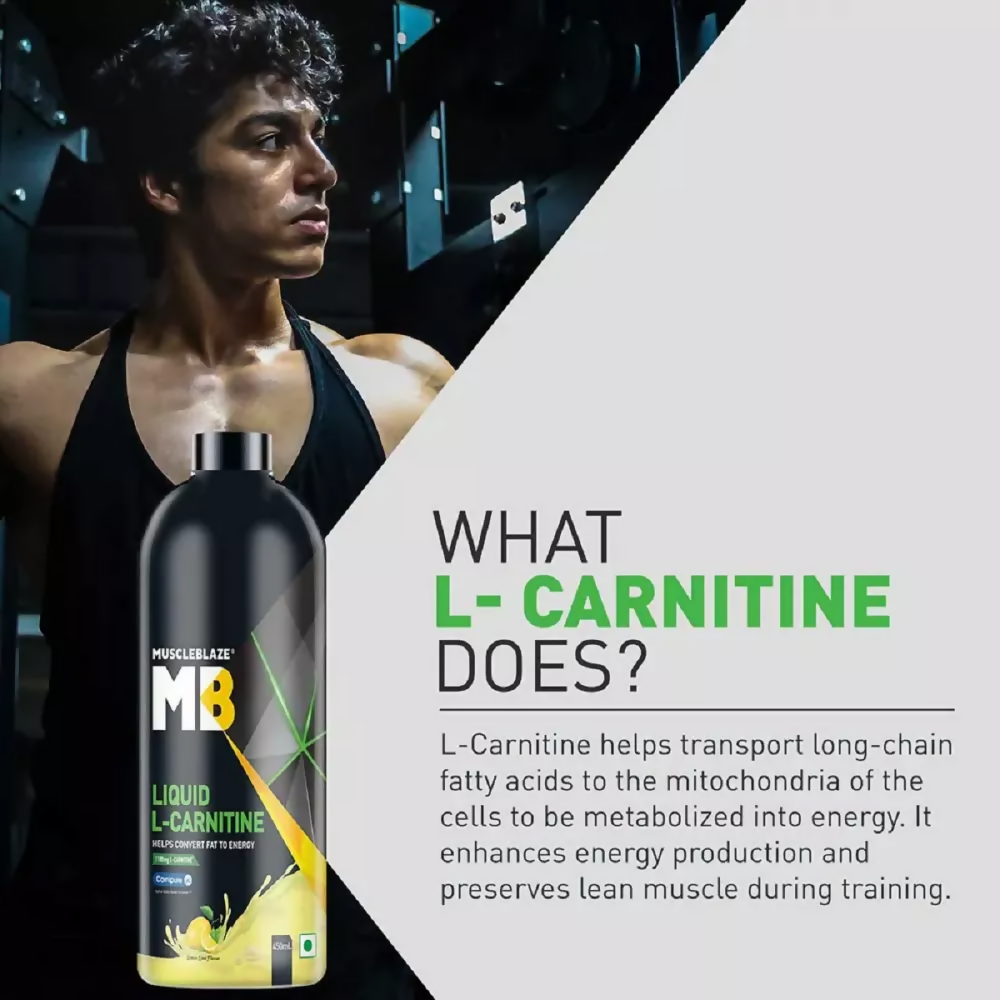 MuscleBlaze Liquid L Carnitine Lime | Swadesiicart