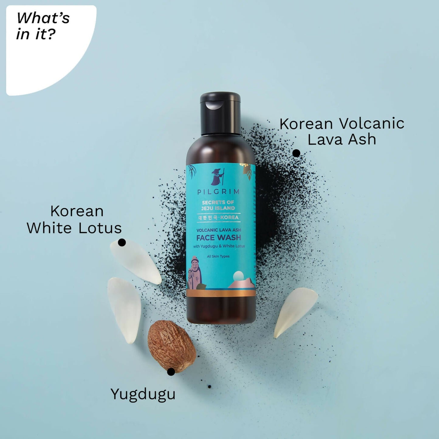 Pilgrim Face Wash with Yugdugu & White Lotus - Swadesiicart