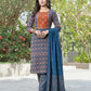 BulBul Aaliya Classic Cotton Navy Kurta Set with Dupatta - Swadesiicart
