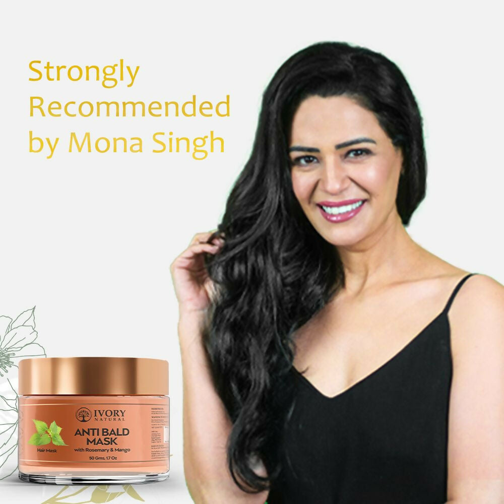 Ivory Natural Bald Mask For Hair - Hair Mask For Less Hair And Hair Thinning | Swadesiicart