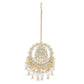 Kundan Chand Maang Tikka with Pearl Drops - Ruby Raang | Swadesiicart