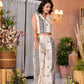 Juniper Women's Natural Ethnic Motif Printed Cotton Top & Palazzo Co-Ord Set With Button Closure - Swadesiicart