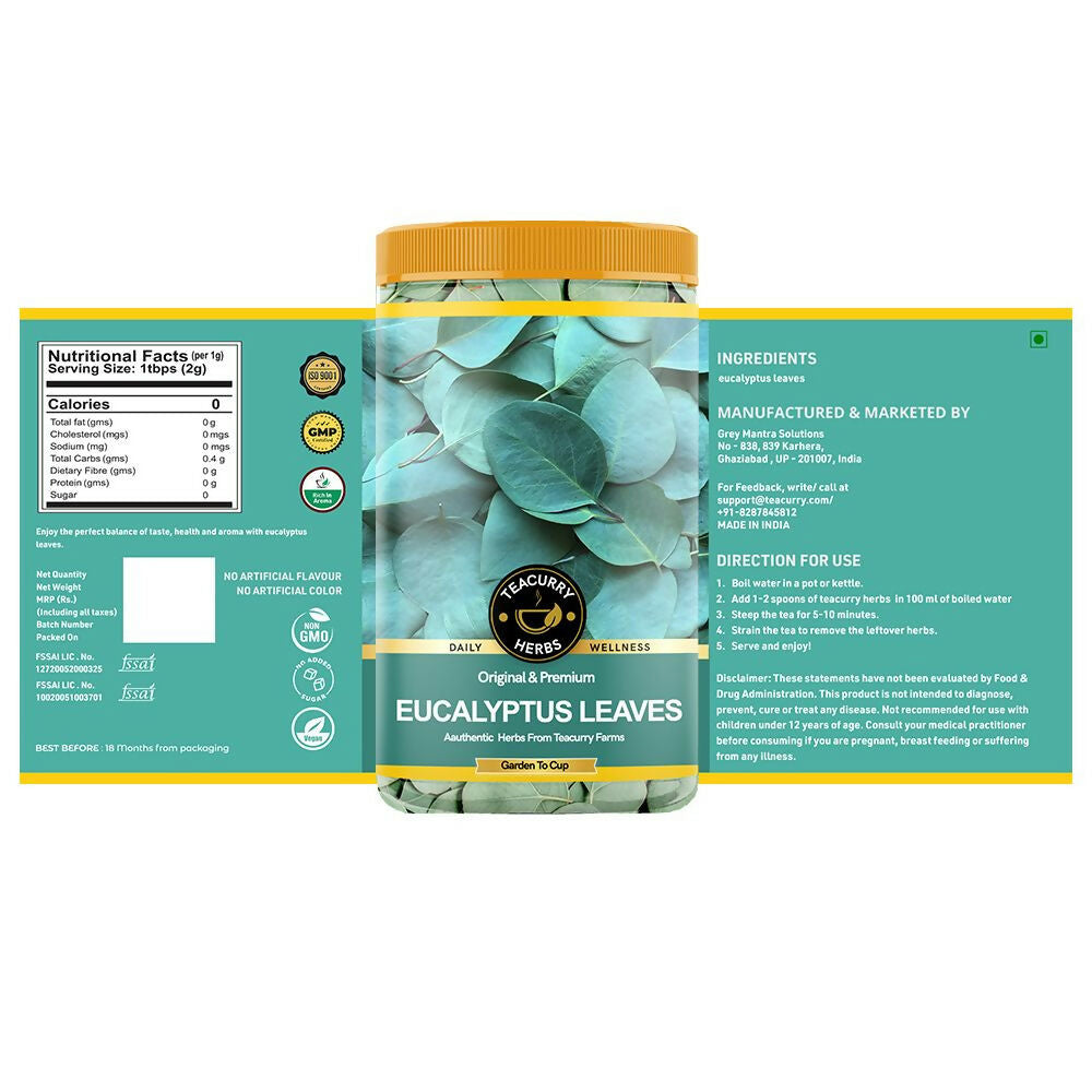 Teacurry Organic Eucalyptus Leaves - Swadesiicart