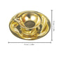 Spillbox Gold-Toned Brass Lotus Diya Round Pooja Essential | Swadesiicart