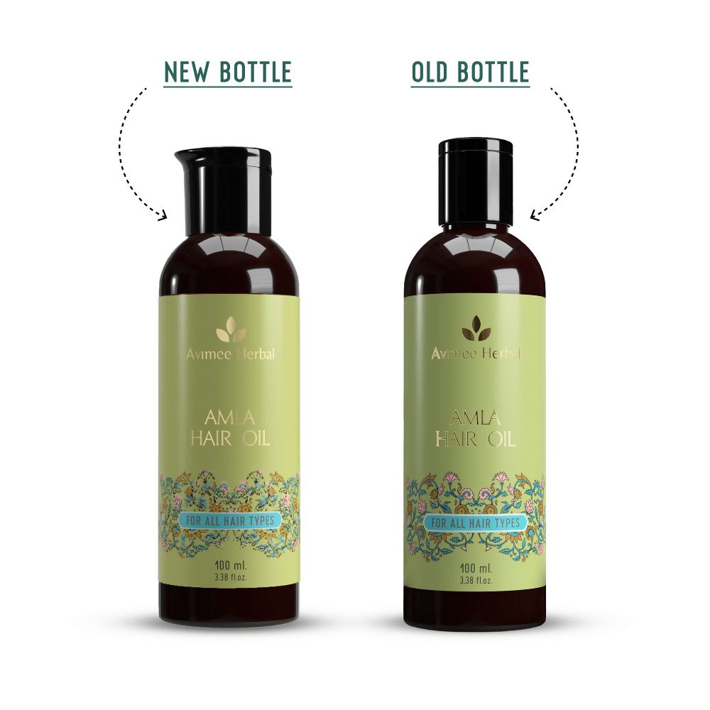 Avimee Herbal Amla Hair Oil For Grey Hair & Dandruff With Vitamin E and Amla Seed Oil - Swadesiicart