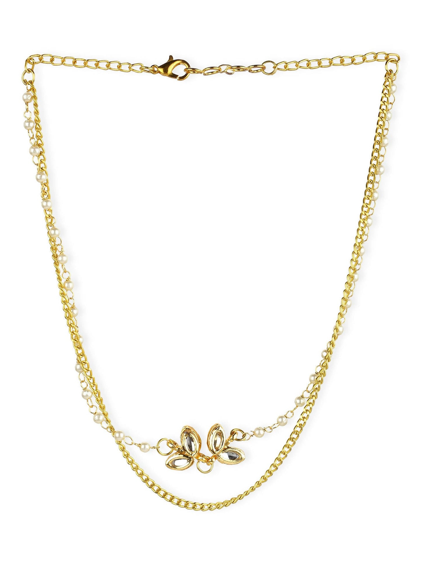 Women's Gold-Polished Chain - Ruby Raang | Swadesiicart