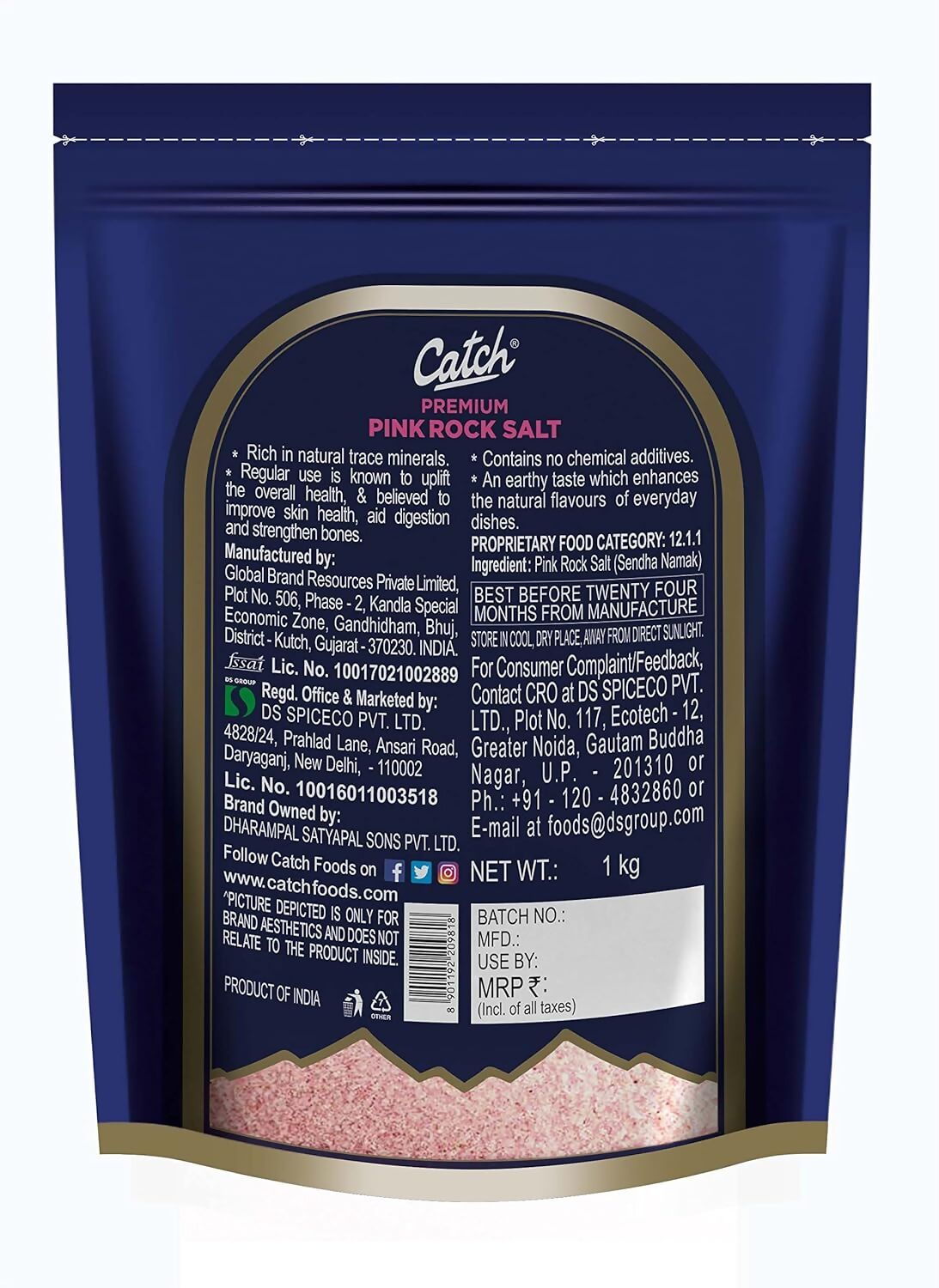 Catch Premium Pink Rock Salt - Swadesiicart