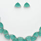 NVR Women's Green Artificial Stones Studded Handcrafted Jewellery Set - Swadesiicart