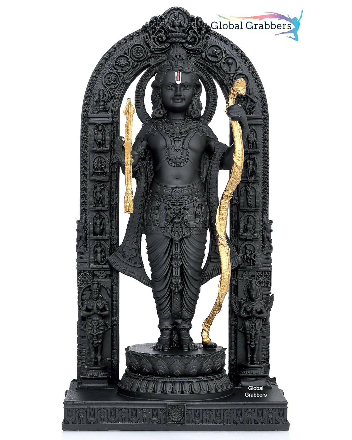 Global Grabbers Polyresin 3D Ram Lalla Ayodhya Idol - Swadesiicart