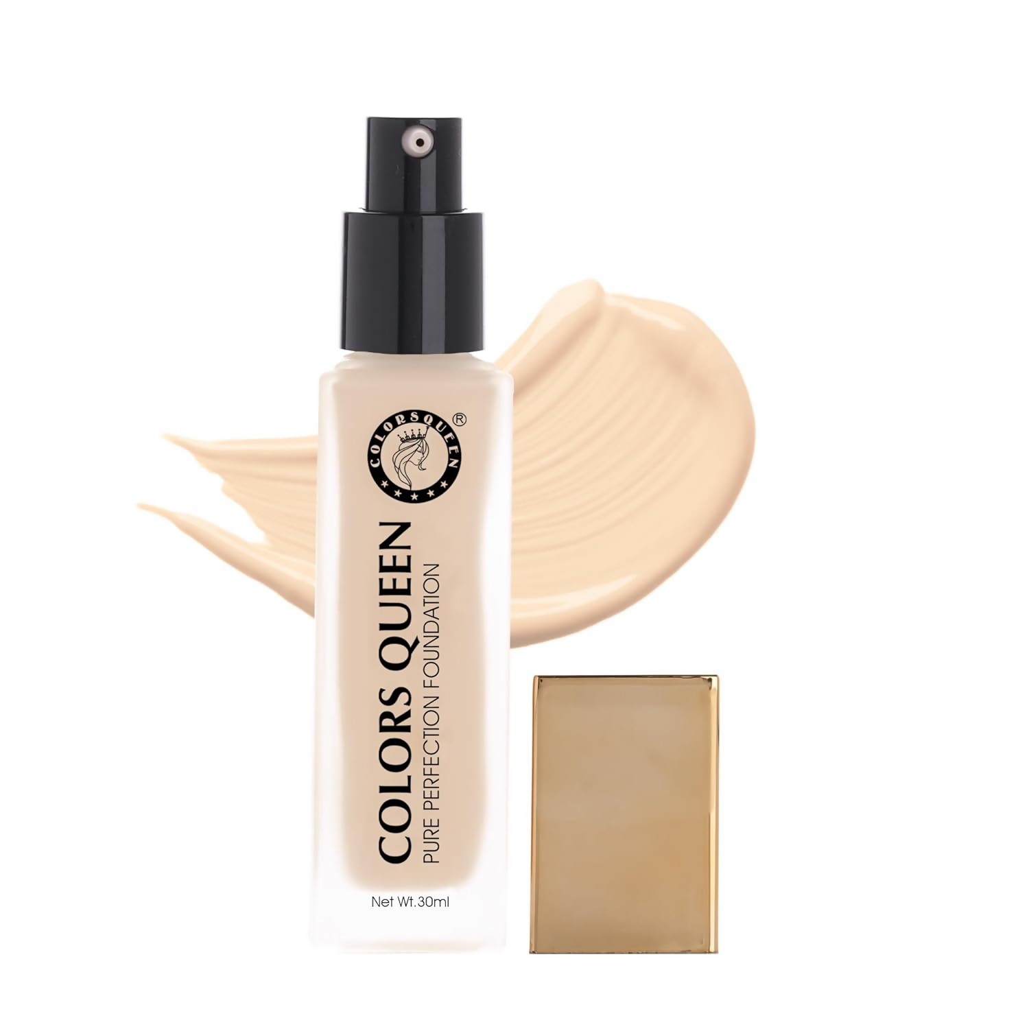 Colors Queen Pure Perfection Foundation – 01 White Ivory | Swadesiicart