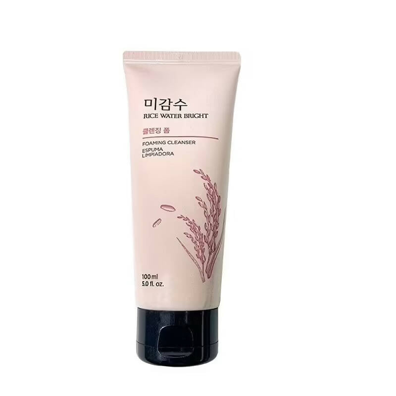 The Face Shop Rice Water Bright Foaming Cleanser - Korean Skincare | Swadesiicart