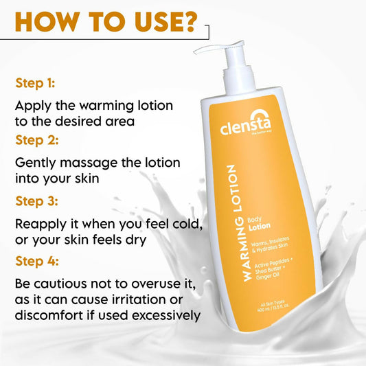 Clensta Warming Body Lotion With Ginger Oil | Swadesiicart
