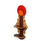 eCraftIndia Brown Textured Wooden Pooja Shelf | Swadesiicart
