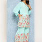 Ahalyaa Women's Traditional wear Co-ords - Blue - Swadesiicart