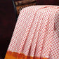 Off White Block Print Pure Mulmul Cotton By Gayathri Reddy Designer Studio | Swadesiicart