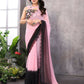 Aafreen Partywear Designer Baby pink Georgette Fancy Saree