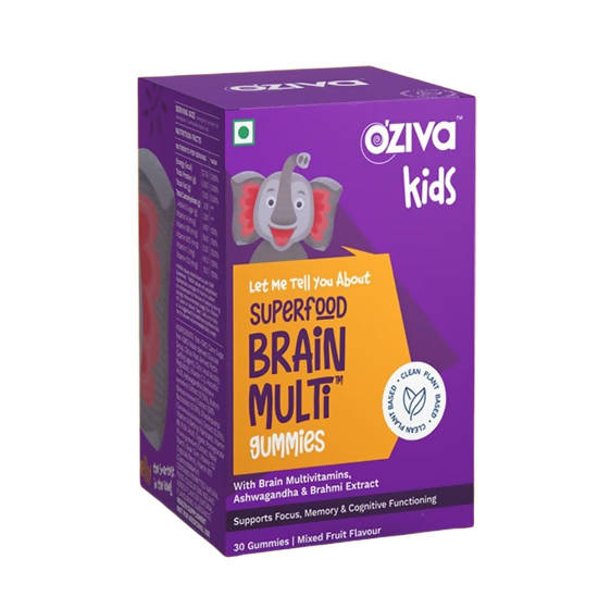 OZiva Kids Superfood Brain Multi Gummies | Swadesiicart