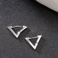NVR Men's Set of 3 Multicolor Rhodium-Plated Geometric Shape Stainless Steel Studs Earring | Swadesiicart
