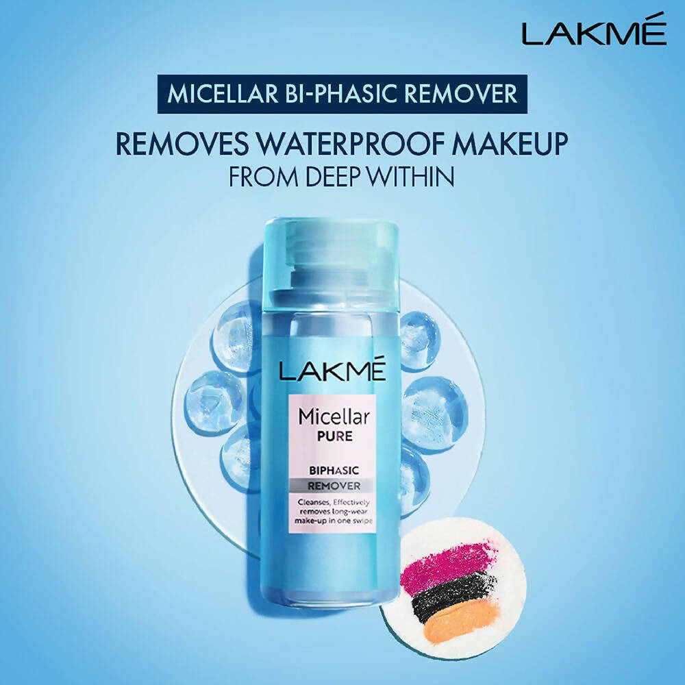 Lakme Micellar Water Bi-Phasic Make-up Remover - Swadesiicart