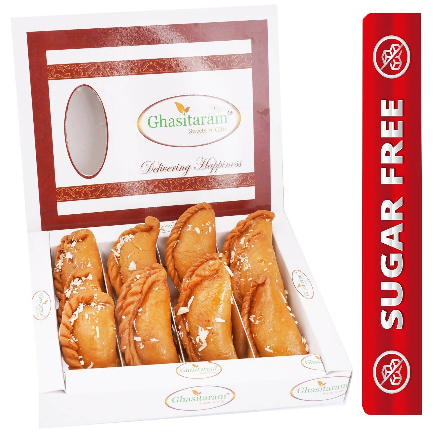 Ghasitaram Sugarfree Healthy Wheat Gujiya Box | Swadesiicart
