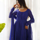 Joban Fashion Royal Blue Kurta Set Georgette Sequence Embroidery Work - Swadesiicart