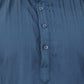 Blue Viscose Polyester Solid Men's Kurta - Mahotsav