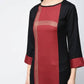 Aniyah Rayon Block Printed Red Color Straight Kurta (AN-115K) - Swadesiicart