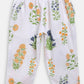 Ahalyaa White Cotton Straight Floral Printed Kids Kurta Pant Sets With Dupatta For Girls | Swadesiicart