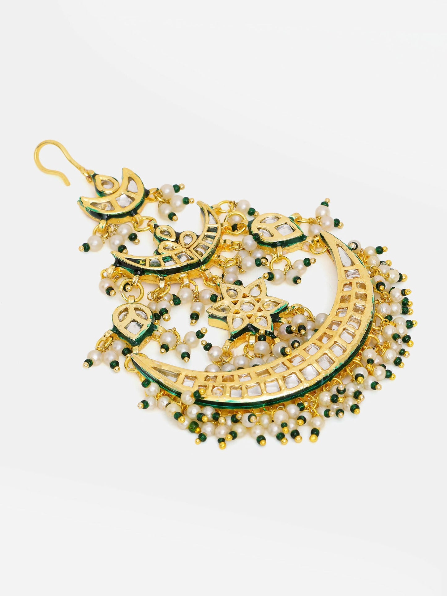 Ruby Raang 22k Gold Polished Kundan Passa | Swadesiicart