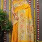Jyoti Fashion Women's Yellow Banarasi Silk Zari Woven Saree with Blouse | Swadesiicart