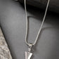 NVR Men's Silver-Plated Arrow-Shaped Pendant With Chain - NR Retail-NVR