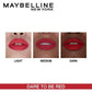 Maybelline New York Color Sensational Creamy Matte Lipstick / 647 Dare to be Red - Swadesiicart