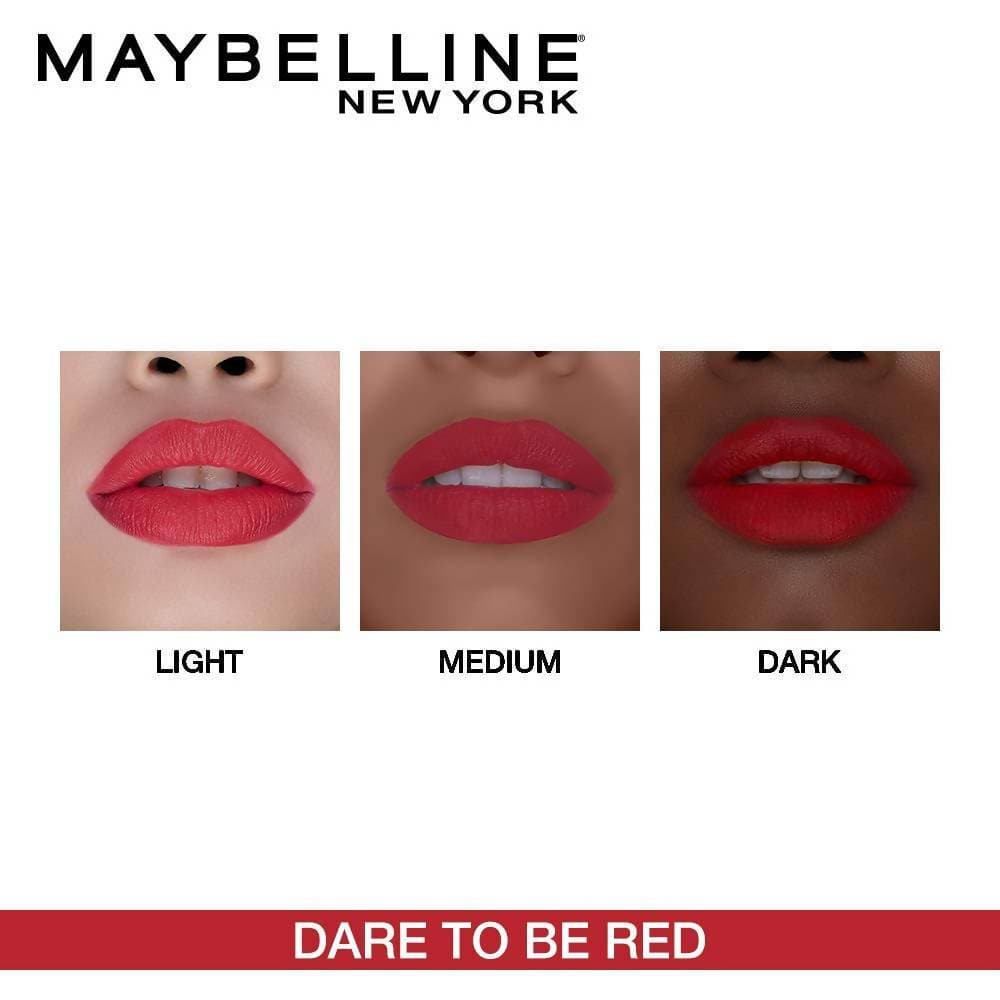 Maybelline New York Color Sensational Creamy Matte Lipstick / 647 Dare to be Red - Swadesiicart