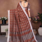 Aastha Fashion Brown Linen Weaving Saree