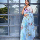 Vamsee Saras Sky Organza Saree - Swadesiicart