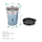 Vaya Popcup Insulated Coffee Mug Tumbler With Lid - 250 ml (Blue) | Swadesiicart