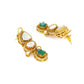 Natural Stones Antique finish Earrings and Necklace set - Ruby Raang | Swadesiicart
