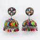 NVR Women Multi Color Artificial Beads Brass-Plated Jhumka Earrings | Swadesiicart