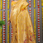 Jyoti Fashion Women's Yellow Paithani Silk Zari Woven Saree with Blouse | Swadesiicart
