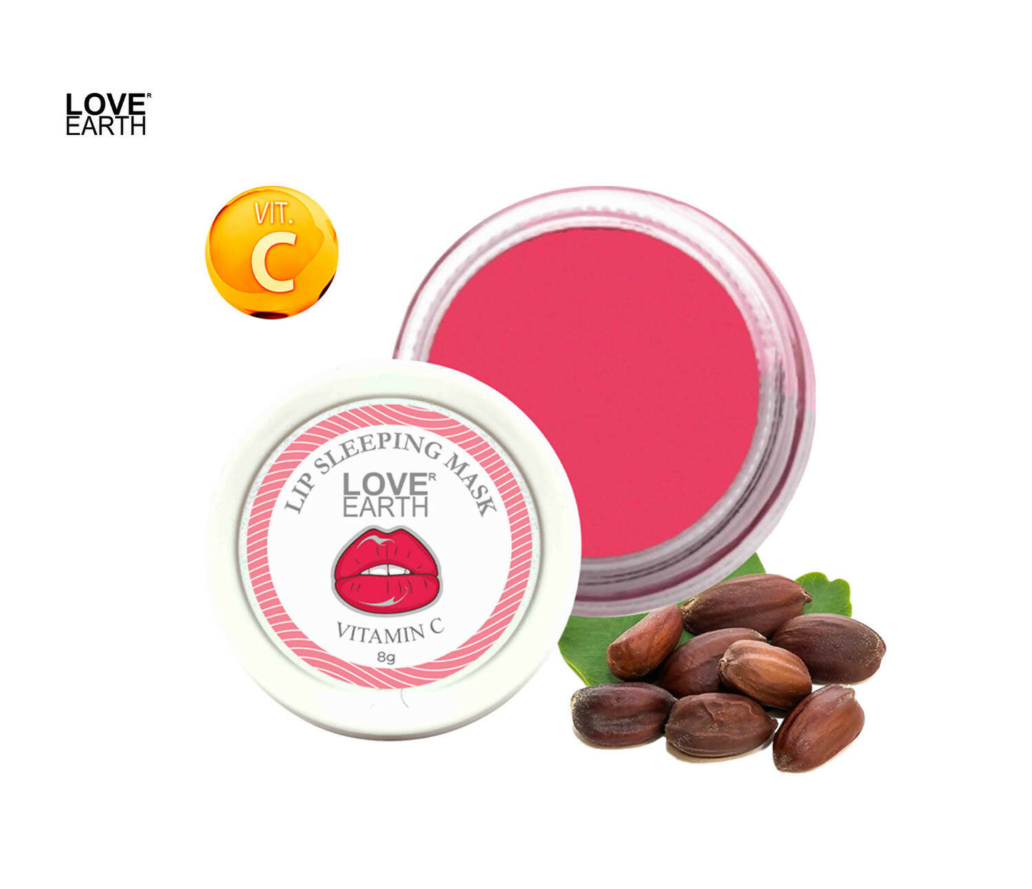 Love Earth Lip Sleeping Mask With Vitamin C - Swadesiicart