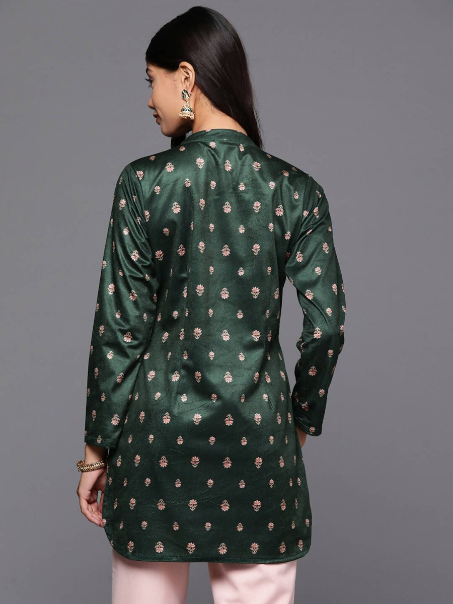Ahalyaa Women's Traditional wear Tunic - Green | Swadesiicart
