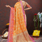 Lorenvalley Fashion Orange Kanjivaram Silk Woven Design with Zari Weaving Saree - Swadesiicart